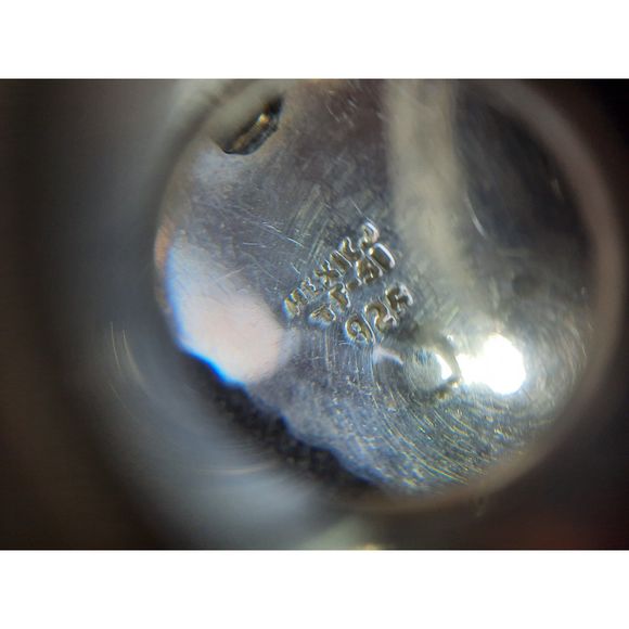 Azurite Lapis Sterling Silver Teardrop Solitaire Earrings - Picture 4 of 6